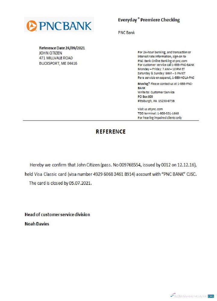 Download USA PNC closure reference Photoshop template